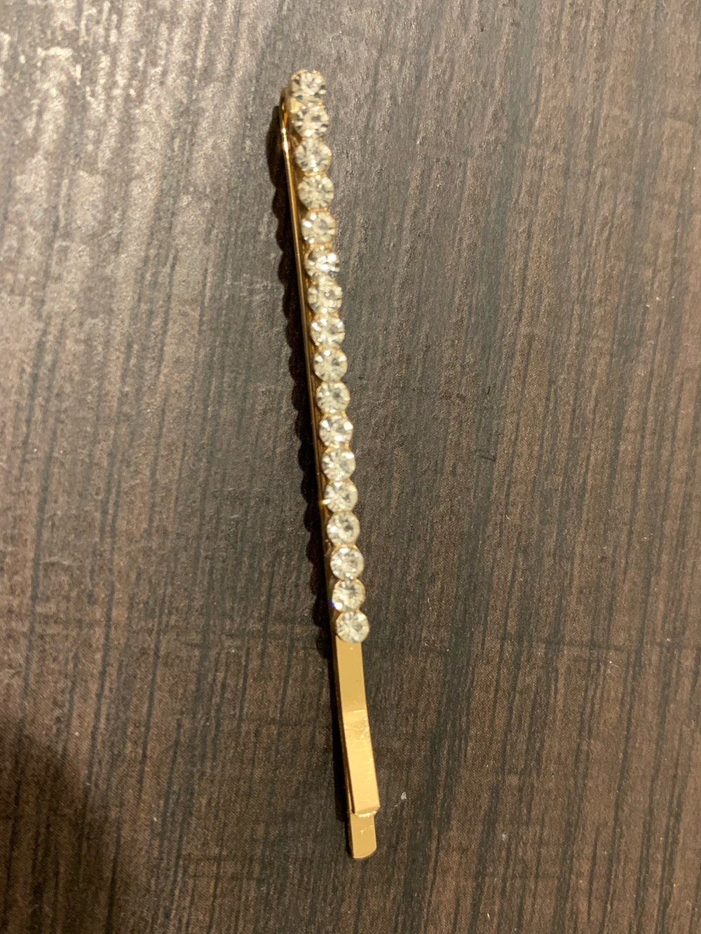 Gold Crystal Hair Pin - Stylish Women's Accessory